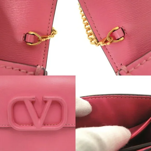 VALENTINO GARAVANI Pink Leather Shoulder Bag - Picture 10 of 10